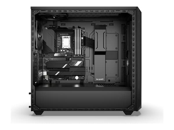 be quiet! -  SHADOW BASE 800 - Midi-tårn - utvidet ATX (E-ATX) - sidepanel med vindu (herdet glass) - ingen strømforsyning (ATX / PS/2) - svart - USB