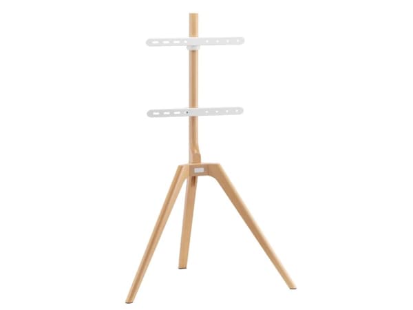Gear4U - Stativ - for TV - metall, tre - hvit, bøktrefarge - skjermstørrelse: 45"-65"