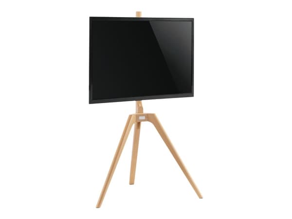 Gear4U - Stativ - for TV - metall, tre - hvit, bøktrefarge - skjermstørrelse: 45"-65"