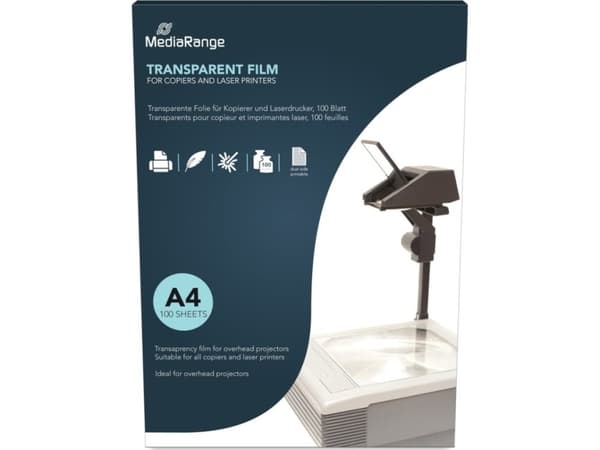MEDIARANGE MR INK160 - Overheadfilm DIN A4 0,10 mm 100 ark - Film - A4