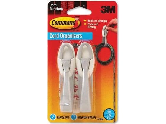 3M Command 17304 Cord Bundlers, 2-Pack