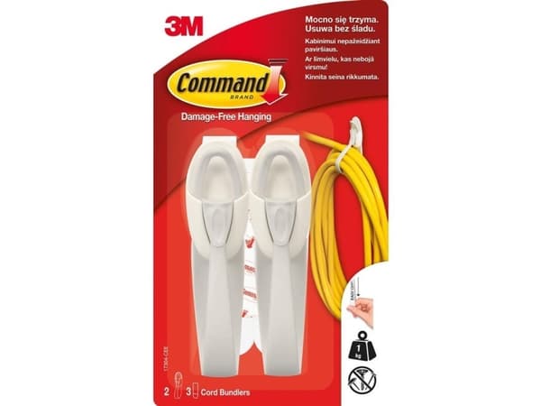 3M Command 17304 Cord Bundlers, 2-Pack