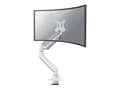 Miniatyrbilde 4 av 5: Neomounts DS70PLUS-450WH1 - Monteringssett (bordmonteringsarm) - full bevegelse - for buet LCD-skjerm - stål - hvit - skjermstørrelse: 17"-49"