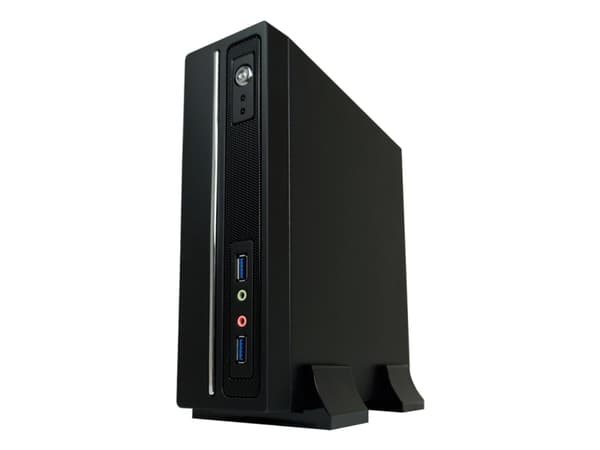 Kotelo MiniITX 1350MI-V2 2xUSB-A/Audio,LC75ITX-V2,musta