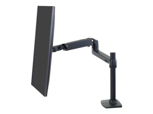 Ergotron - Monteringssett (leddarm, høy stang, 2-dels skrivebordslampe) - for Skjerm - aluminium - matt svart - skjermstørrelse: inntil 34" - skriveb