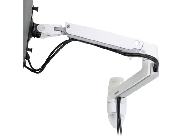 Ergotron LX - Monteringssats (bildskärmsarm) - för LCD-display - aluminium - vit - skärmstorlek: upp till 34 tum - väggmonterbar