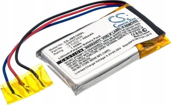Cameron Sino oppladbart batteritype Gsp072035 for Jbl Go / Go Ff / Cs-jmd100sl