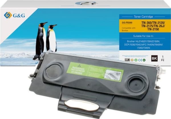 Toner G&G G&G kompatybilny toner z Brother TN2120, NT-PB360, black, 2600s