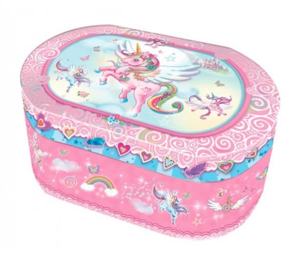 Pecoware Oval music box - Unicorn