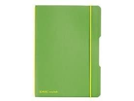 Herlitz 11361540, Grønn, Gult, A6, 40 ark, 80 g/m², Rute papir