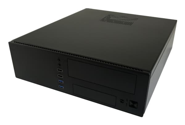 Hus Micro-ATX 1406MB-TFX svart USB3.2/Audio, uten strømforsyning