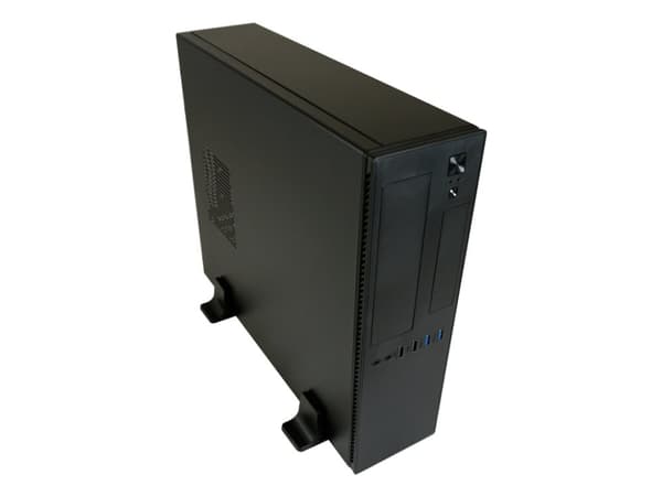 Hus Micro-ATX 1406MB-TFX svart USB3.2/Audio, uten strømforsyning