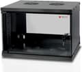 Miniatyrbild 1 av 5: Techly I-CASE EL-1006B45, Väggmonterad rack, 6U, 50 kg, Knapplås, 14,2 kg, Svart