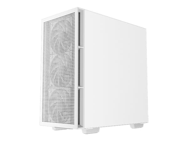 DeepCool CH560 WH - Tower - utökad ATX - genomskinlig sidopanel (härdat glas) - ingen strömförsörjning (ATX / PS/2) - vit - USB/ljud Vit