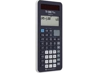 Texas Instruments TI-30X, Lomme, Vitenskaplig, 10 sifre, 4 linjer, Batteri/Solcelle, Sort