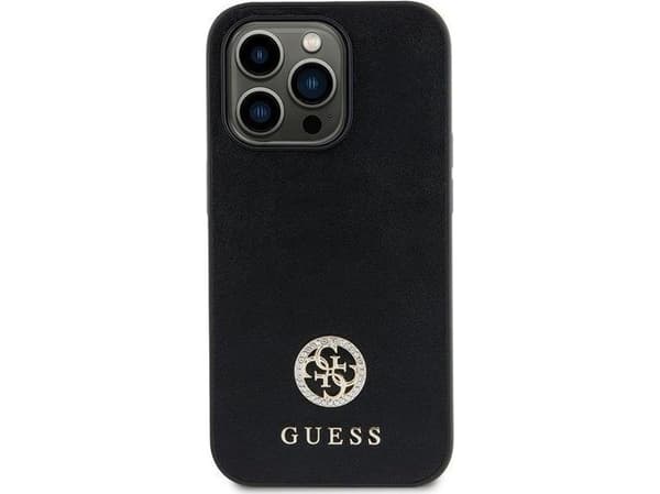 Guess GUHCN61PS4DGPK iPhone 11 / Xr 6.1" black hardcase Strass Metal Logo