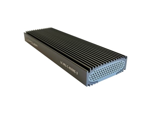 LC-Power LC-M2-C-NVME-3, SSD-inkapsling, M.2, M.2, 10 Gbit/s, USB-anslutning, Svart