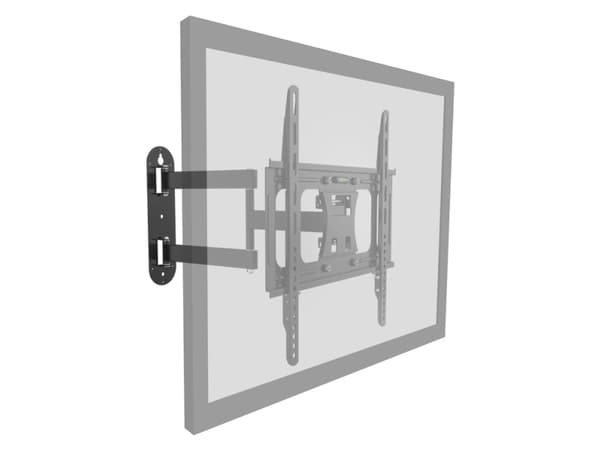 NOX NXLITEWALLFLEX, 58,4 cm (23"), 139,7 cm (55"), 30 kg, 200 x 200 mm, 400 x 400 mm, Sort