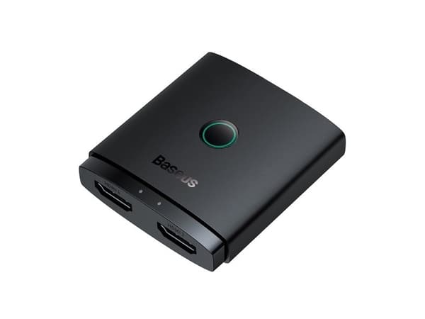 Baseus AirJoy 2-i-1 4K 60Hz toveis HDMI-adapter - svart