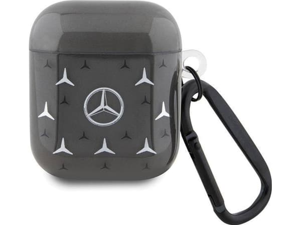 Mercedes Mercedes Large Star Pattern - Etui AirPods 1/2 gen (czarny)