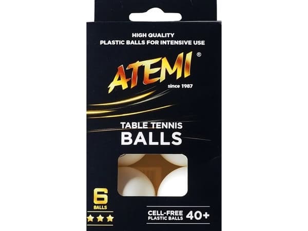 ATEMI pingispallo*** valkoinen /6kpl/