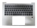Miniatyrbild 1 av 2: HP - Ersättningstangentbord för bärbar dator - bakgrundsbelyst - QWERTY - italiensk - med övre skydd
