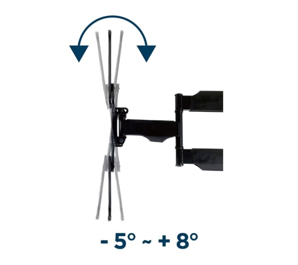 Gembird WM-55ST-01 - Monteringssats (väggfäste) - fullständig rörelse - för platt panel - premium, upp till 32 kg - stål - skärmstorlek: 32"-55"