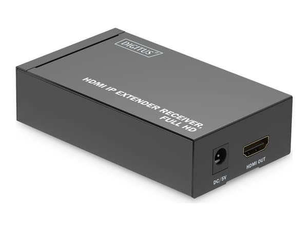 DIGITUS - Video/lyd/infrarød-utvider - mottaker - over CAT 6 - opp til 120 m
