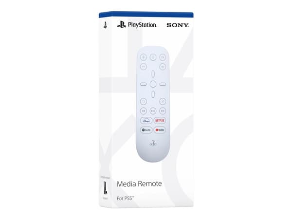 Sony Media Remote - Fjärrkontroll - infraröd - vit - för Sony PlayStation 5