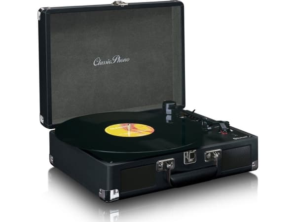 Lenco TT-115, Hihnakäyttöinen levysoitin, Ohje, Musta, Nahka, Metalli, Muovi, Puu, 33,45,78 RPM, Rotaatio