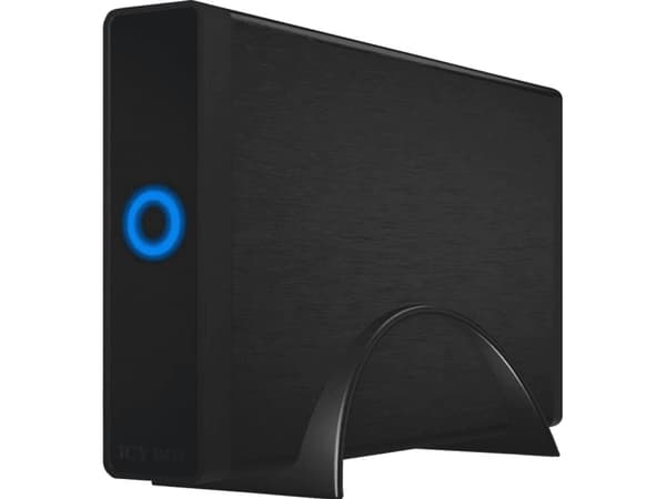ICY BOX IB-377-C31 - Oppbevaringsveske med datadisplay, strømindikator - 3,5 tommer (8,9 cm) Sort