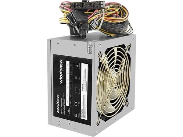 Qoltec Wind - Strømforsyning (intern) - ATX - 505 watt - PFC - grå