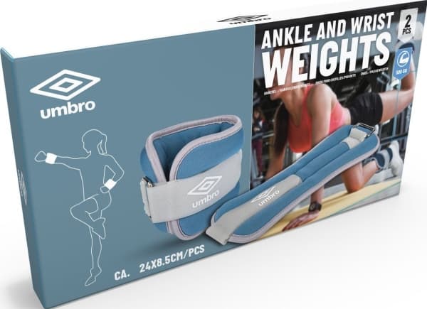 Umbro - Ankel- og håndleddvekter 2x0,5 kg (blå)