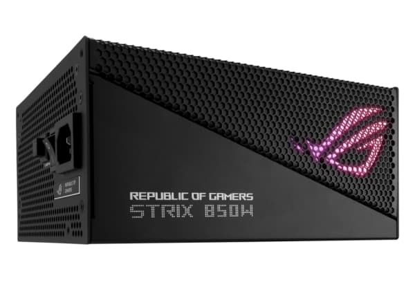 ASUS ROG Strix - Gold Aura Edition - strømforsyning (intern) - ATX12V 3.0/ EPS12V - 80 PLUS Gold - AC 100-240 V - 850 watt - aktiv PFC