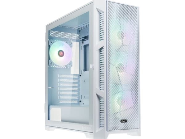RAIJINTEK PONOS ULTRA WHITE MS4, tower case (white, side panel made of tempered glass)