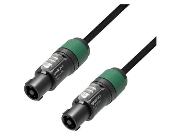 adam hall K5S425SS1000, 2.5mm, Hunkjønn, 2.5mm, Hunkjønn, 10 m, Sort
