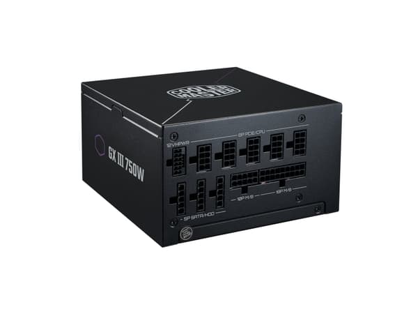 Cooler Master GX III Gold 750 - Strømforsyning (intern) - ATX12V 3.0 - 80 PLUS Gold - AC 100-240 V - 750 watt - aktiv PFC
