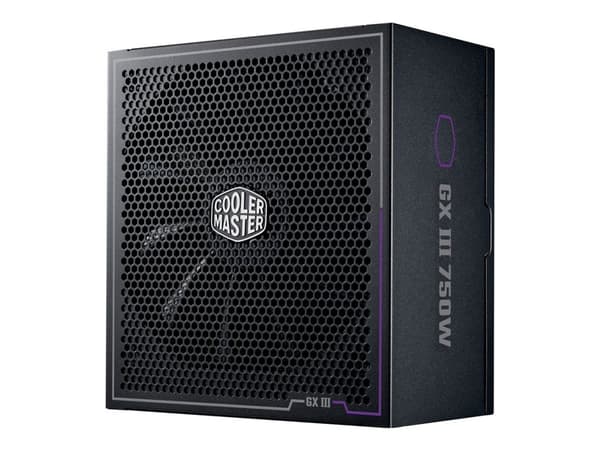 Cooler Master GX III Gold 750 - Strømforsyning (intern) - ATX12V 3.0 - 80 PLUS Gold - AC 100-240 V - 750 watt - aktiv PFC Sort