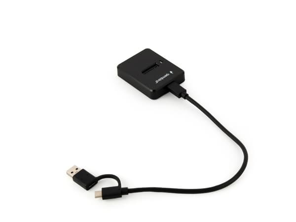 Gembird DD-U3M2 - SSD-dockningsstation - M.2 - M.2 Card (PCIe NVMe & SATA) - USB 3.2 (Gen 2) - svart