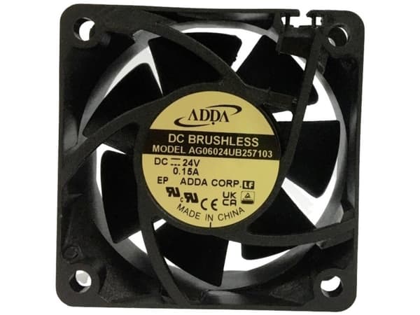 ADDA AG06024UB257103 Aksial ventilator 24 V/DC (L x B x H) 60 x 60 x 25 mm