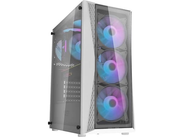 Darkflash DK352 Plus computer case + 4 fans (black and white)