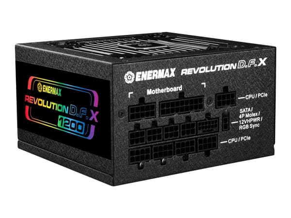 Enermax Revolution D.F. X - Strømforsyning (intern) - helt modulær - ATX12V 3.0 - 80 PLUS Gold - AC 100-240 V - 1200 watt