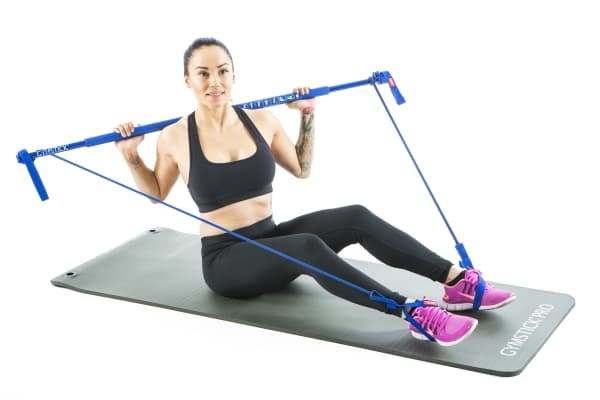 Gymstick Mata treningowa Exercise 170 cm x 60 cm x 1.5 cm szara