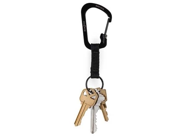 Nite Ize SlideLock KeyRing #3 - Karbinklämma - svart