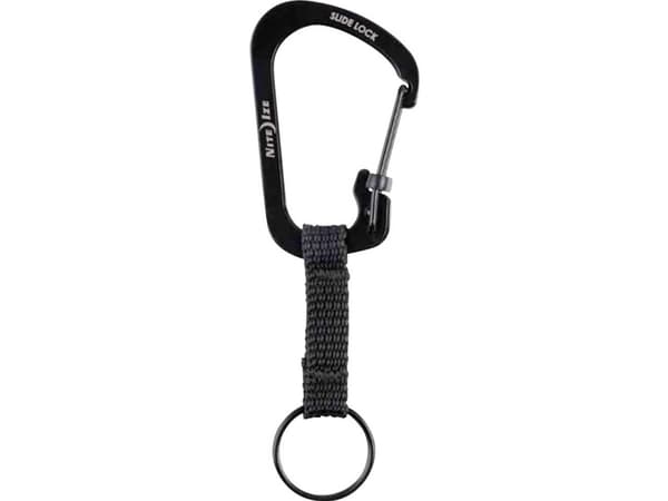 Nite Ize SlideLock KeyRing #3 - Karbinklämma - svart