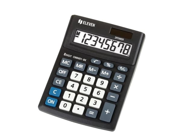 Eleven ELEVEN kalkulator Kontorkalkulator CMB801BK sort
