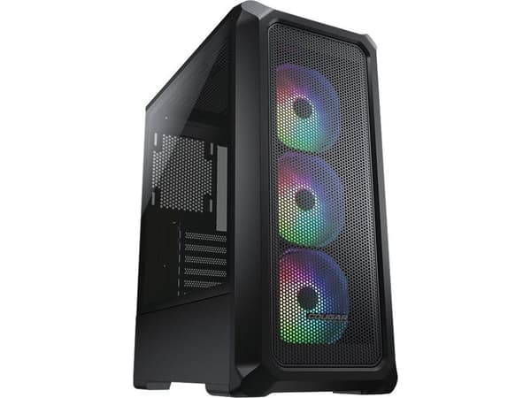COUGAR Gaming Archon 2 Mesh RGB, Midi Tower, PC, Sort, ATX, Micro ATX, Mini-ATX, Netting, 17 cm Sort