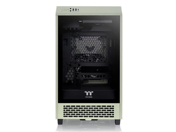 Thermaltake The Tower 200 - MT - mini-ITX - sidepanel med vindu (herdet glass) - ingen strømforsyning (ATX) - matcha-grønn - USB/lyd