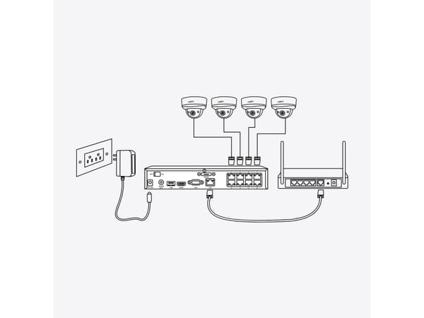 Reolink RLN8-410 - NVR - 8 kanaler - 1 x 2 TB - i nätverk