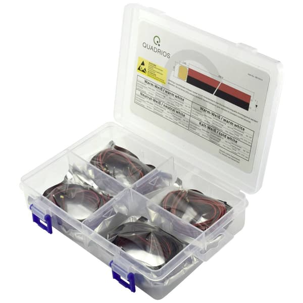 Quadrios LED sortiment Vit 150 mA 3.3 V